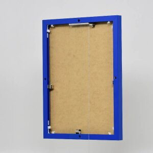 Effect Aluminium Fotolijst Quadro 25x50 cm Blauw Helder Glas Hoog liggend