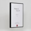 Effect aluminium fotolijst Quadro 25x70 cm zwart helder glas
