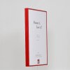 Effect aluminium fotolijst Quadro 28x35 cm rood helder glas