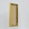 Effect aluminium fotolijst Quadro 28x35 cm goud helder glas