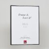 Effect aluminium fotolijst Quadro 28x35 cm antiek zilver helder glas
