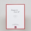 Effect aluminium fotolijst Quadro 29,7x42 cm rood helder glas MDF