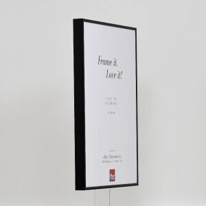 Effect aluminium fotolijst Quadro 29,7x42 cm zwart hoogglans helder glas