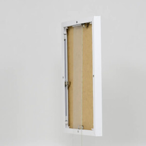 Effect aluminium fotolijst Quadro 45x80 cm wit helder glas