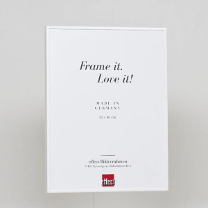 Effect aluminium fotolijst Quadro 45x80 cm wit helder glas
