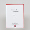 Effect aluminium fotolijst Quadro 45x80 cm rood helder glas