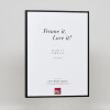 Effect aluminium fotolijst Quadro 45x80 cm zwart helder glas