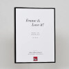 Effect aluminium fotolijst Quadro 45x80 cm zwart hoogglans helder glas