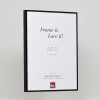 Effect aluminium fotolijst Quadro 45x80 cm zwart hoogglans helder glas