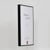 Effect aluminium fotolijst Quadro 45x80 cm zwart hoogglans helder glas