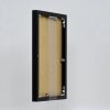 Effect aluminium fotolijst Quadro 50x100 cm zwart hoogglans helder glas