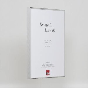 Effect aluminium fotolijst Quadro 60x80 cm zilver hoogglans helder glas