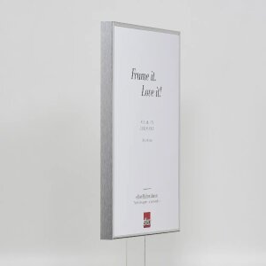 Effect aluminium fotolijst Quadro 60x80 cm zilver hoogglans helder glas