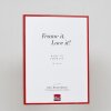 Effect aluminium fotolijst Quadro 59,4x84,1 cm rood helder glas