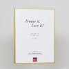 Effect aluminium fotolijst Quadro 59,4x84,1 cm goud helder glas