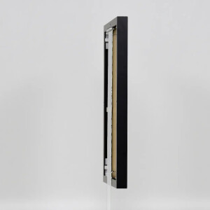 Effect aluminium fotolijst Quadro 62x93 cm zwart helder glas