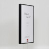 Effect aluminium fotolijst Quadro 62x93 cm zwart helder glas