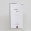 Effect aluminium fotolijst Quadro 70x70 cm zilver helder glas