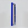 Effect aluminium fotolijst Quadro 70x70 cm blauw helder glas