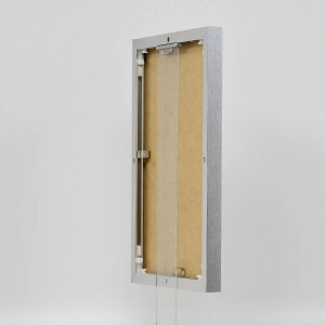 Effect aluminium fotolijst Quadro 61x91,5 cm zilver hoogglans helder glas