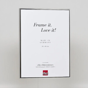 Effect aluminium fotolijst Quadro 61x91,5 cm zilver hoogglans helder glas