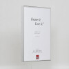 Effect aluminium fotolijst Quadro 61x91,5 cm zilver hoogglans helder glas