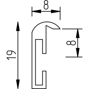 Effect Bilderrahmen Aluminium Serie 1 Klarglas silber 50 x 65 cm