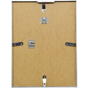 Effect Aluminium-Bilderrahmen Serie 2 Klarglas silber 13x18 cm (0120-1318-01)