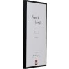 Effect Aluminium-Bilderrahmen Serie 2 Klarglas schwarz 13x18 cm