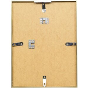 Effect Aluminium-Bilderrahmen Serie 2 Klarglas gold 18x24 cm