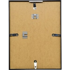 Effect Aluminium-Bilderrahmen Serie 2 Klarglas Schwarz 45x80 cm