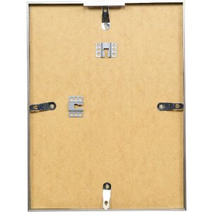 Effect Aluminium Bilderrahmen Serie 2 Klarglas grau gebürstet 60x60 cm