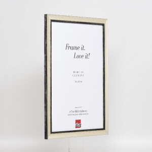 Effect Holz-Bilderrahmen Profil 40 Silber 7x10 cm Normalglas