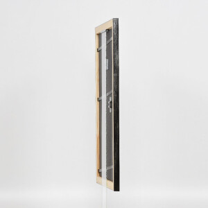 Effect Holz-Bilderrahmen Profil 40 Silber 7x10 cm Normalglas