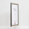 Effect Holz-Bilderrahmen Profil 40 Silber 7x10 cm Normalglas