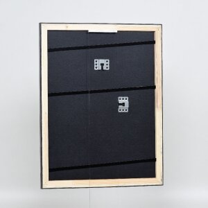 Effect Holz-Bilderrahmen Profil 40 Platin 18x27 cm Normalglas