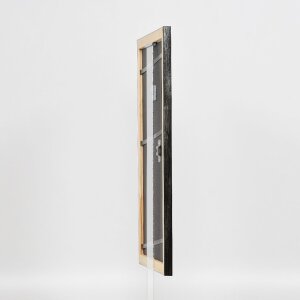 Effect Holz-Bilderrahmen Profil 40 Silber 20x25 cm Normalglas