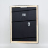 Effect Holz-Bilderrahmen Profil 40 Platin 25x35 cm Normalglas