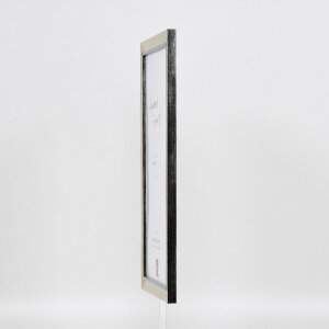 Effect Holz-Bilderrahmen Profil 40 Silber 30x30 cm Normalglas