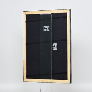 Effect Holz Bilderrahmen Profil 40 Silber 50x70 cm Normalglas