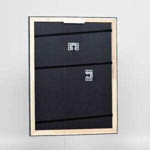 Effect Holzbilderrahmen Profil 40 Platin 50x70 cm Normalglas