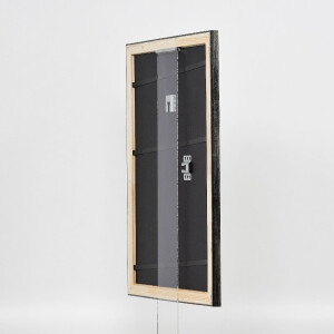 Effect Holzbilderrahmen Profil 40 Platin 70x70 cm Normalglas