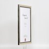 Effect Holz-Bilderrahmen Profil 40 Silber 30,5x91,5 cm Normalglas