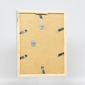 Effect Holz-Bilderrahmen Profil 41 Silber 18x24 cm Klarglas