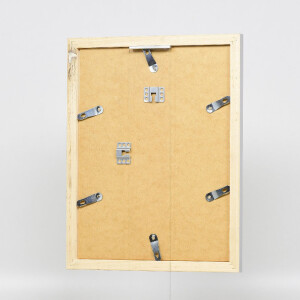 Effect Holz-Bilderrahmen Profil 41 Silber 18x27 cm Klarglas