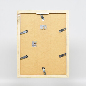 Effect Holz-Bilderrahmen Profil 41 Silber 18x27 cm Klarglas