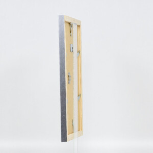 Effect Holz-Bilderrahmen Profil 41 Silber 18x27 cm Klarglas