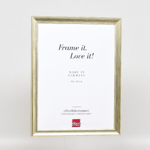 Effect Holz-Bilderrahmen Profil 41 Antiksilber 20x20 cm Klarglas