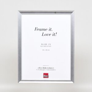 Effect Holz-Bilderrahmen Profil 41 Silber 21x28 cm Klarglas
