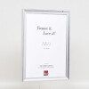 Effect Holzbilderrahmen Profil 41 Silber 24x30 cm Klarglas